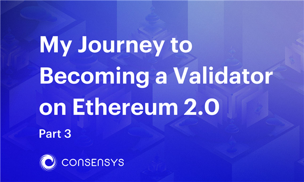 El meu viatge per convertir-me en un validador d’Ethereum 2 0 Part 3