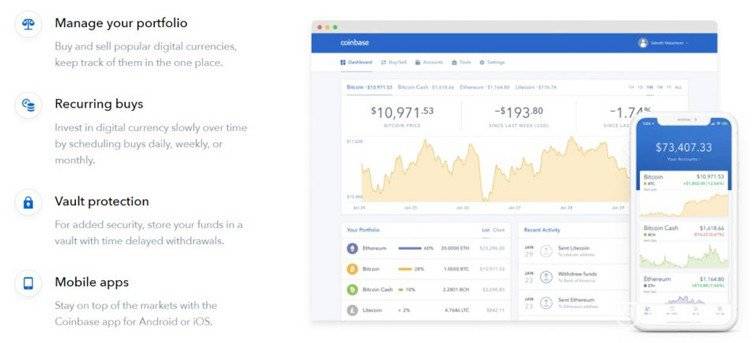 Plataforma d’intercanvi de criptomonedes Coinbase