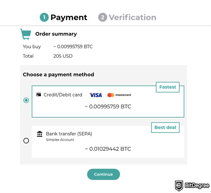 Revisió d’intercanvi BitMart: verificació Simplex.