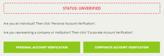 Verificació a Bitstamp