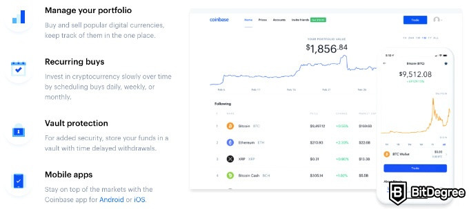 Bitstamp VS Coinbase: interfície fàcil d'utilitzar.