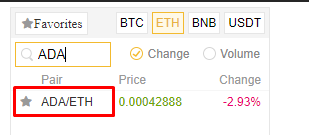 كيفية شراء Cardanoon Binance