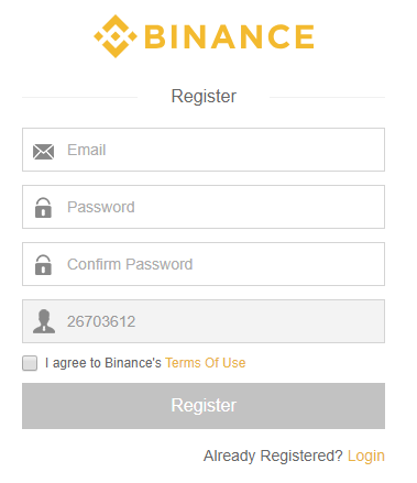 Com registrar-se a Binance