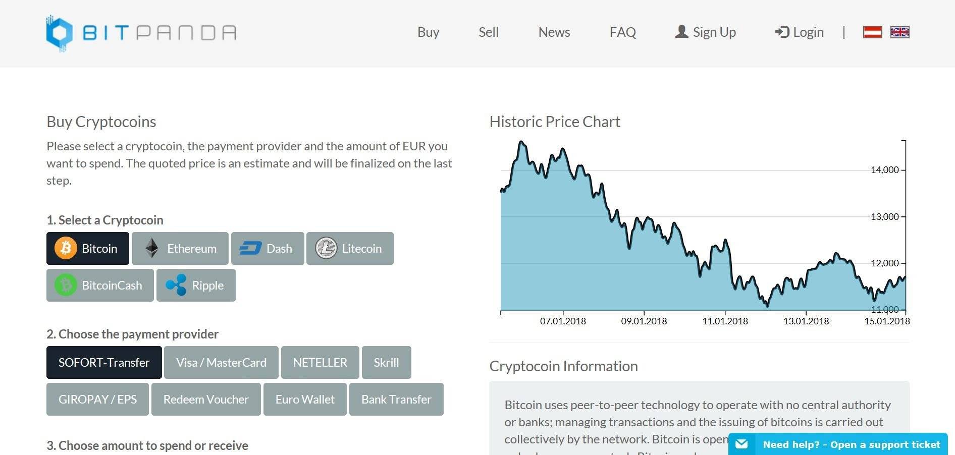 com comprar Litecoin a l’aplicació BitPanda