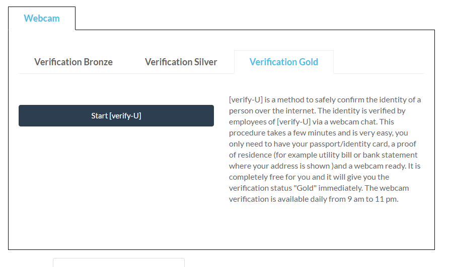 Mètode de verificació a Coinbase