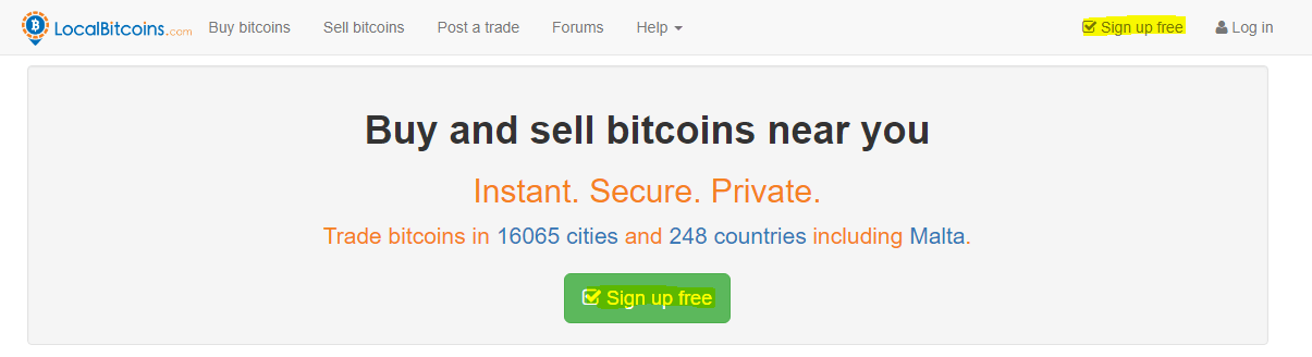 Com cobrar Bitcoin: LocalBitcoins.