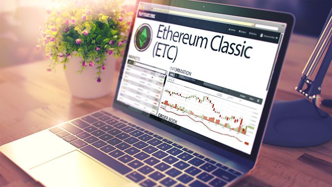Com invertir en Ethereum: ETC en una pantalla d'ordinador portàtil.