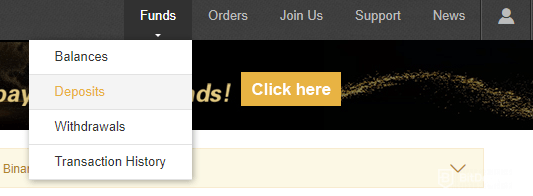 Com utilitzar Binance: dipòsits de Binance.