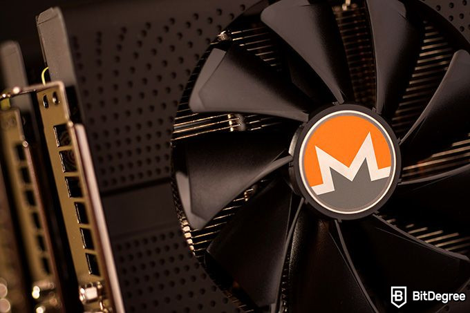 Monero mining: un fan d'una GPU.