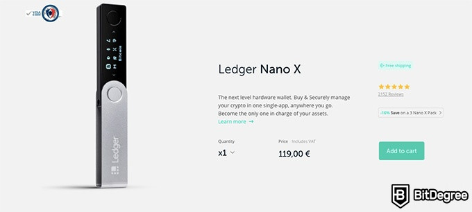 Moneda NEO: el Ledger Nano X.