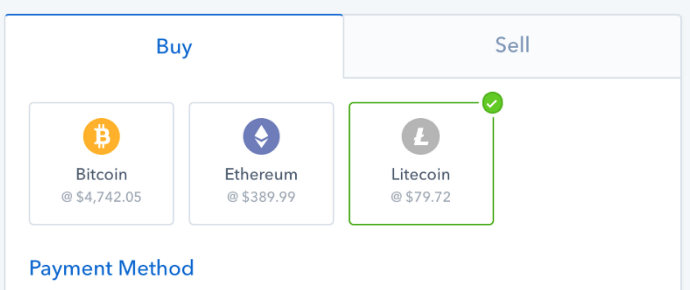 Comprant Litecoin a Coinbase