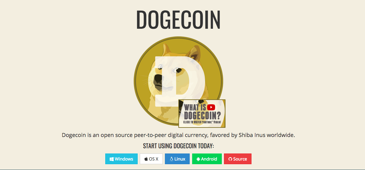 Què és una moneda digital: logotip de moneda digital Dogecoin.